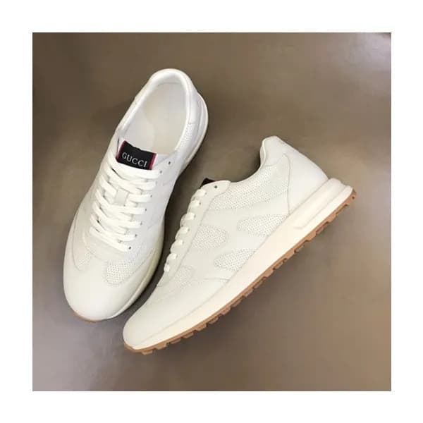 구찌 남성 클래식 화이트 스니커즈- Mens White Sneakers - guc05137… - 1