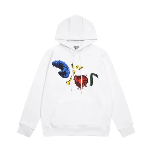 디올 남자 베이직 화이트 후드티 - Mens White Hoodie - dio02142x - 1