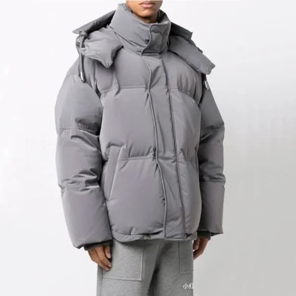 아미 남/녀 덕다운 그레디 패딩 - Ami Unisex Gray Padding - ami0… - 1
