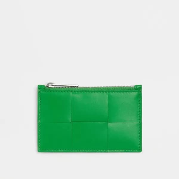 보테가베네타 남성 그린 카드 지갑 - Bottega Veneta Mens Green Car… - 1