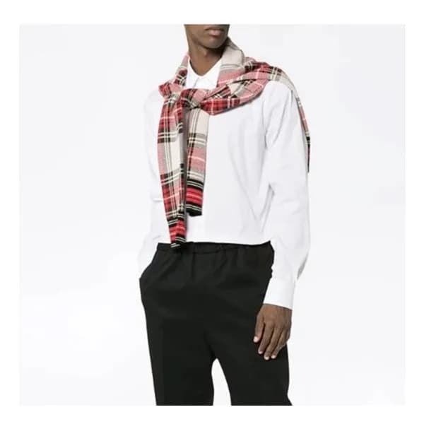 프라다 남성 모던 화이트 셔츠 - Prada Mens White Tshirts - pra2… - 1