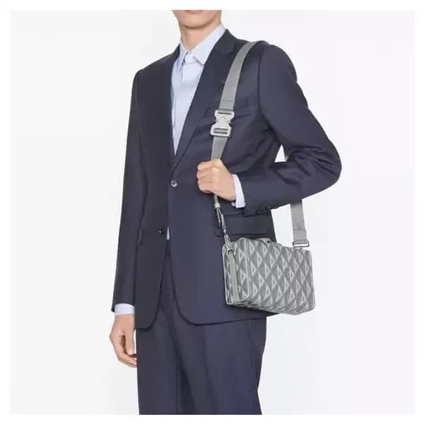 디올 남성 그레이 크로스백 - Dior Men Gray Cross Bag - di72x - 1