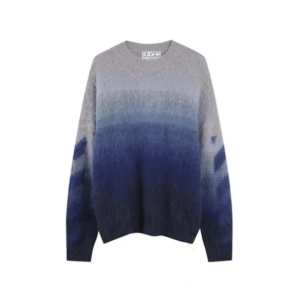 오프화이트 남성 네이비 니트 - Off-white Mens Navy Knits - of05… - 1
