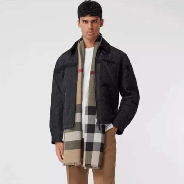 버버리 남성 카멜 머플러 - Burberry Mens Camel Muffler - bu42… - 1