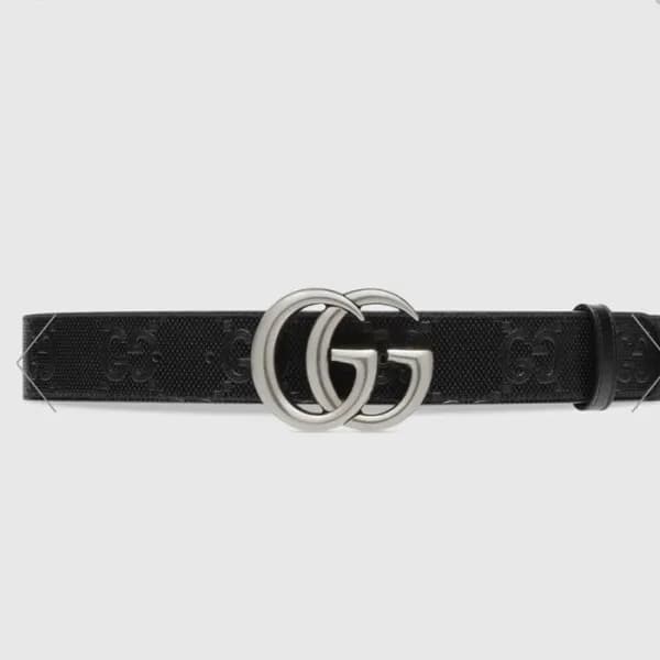 구찌 남성 모던 블랙 벨트 - Gucci Mens Black Belts - gu143x - 1