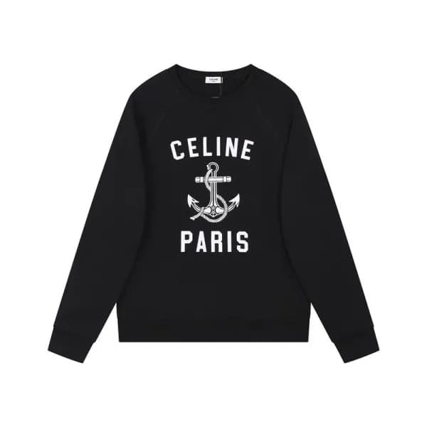 셀린느 남성 모던 블랙 맨투맨 - Celine Mens Black Tshirts - Ce1… - 1