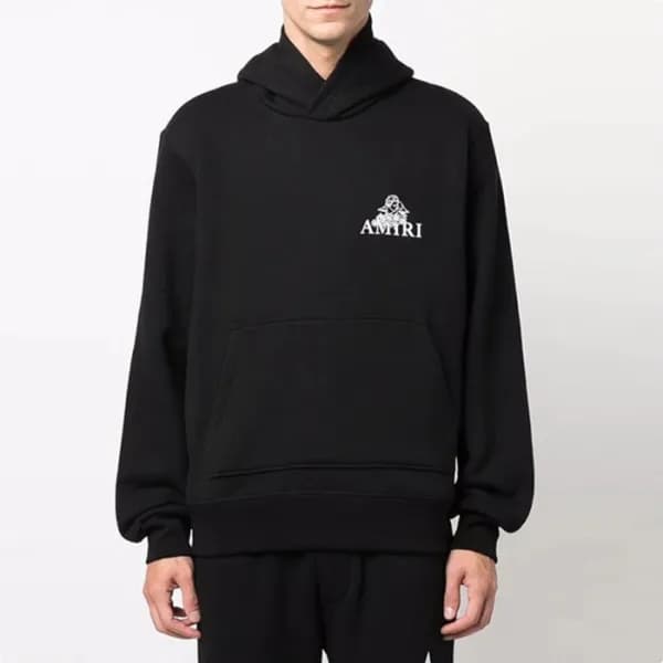 아미리 남성 블랙 후드티 - Amiri Mens Black Hoodie - amr130x - 1