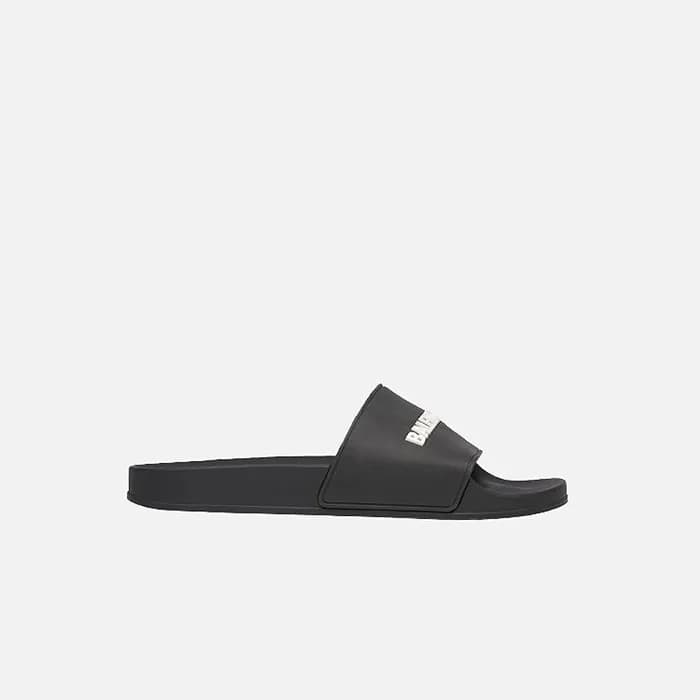 발렌시아가 남성 블랙 화이트 풀 슬라이드 샌들 【매장-80만원대】 - Balenciaga … - 1