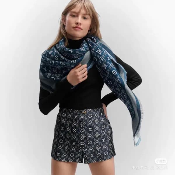 루이비통 여성 블루 머플러 - Louis vuitton Womens Blue Muffler… - 1