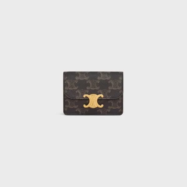 셀린느 여성 브라운 카드 지갑 - Celine Womens Brown Card Wallet… - 1