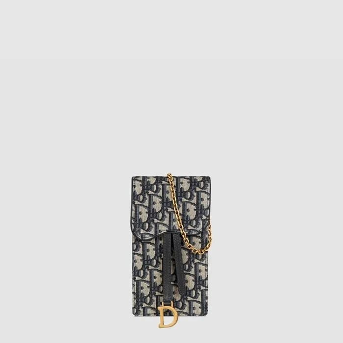 디올 여성 네이비 몽테뉴 폰백 - Dior Womens Navy Phone Bag - di… - 1