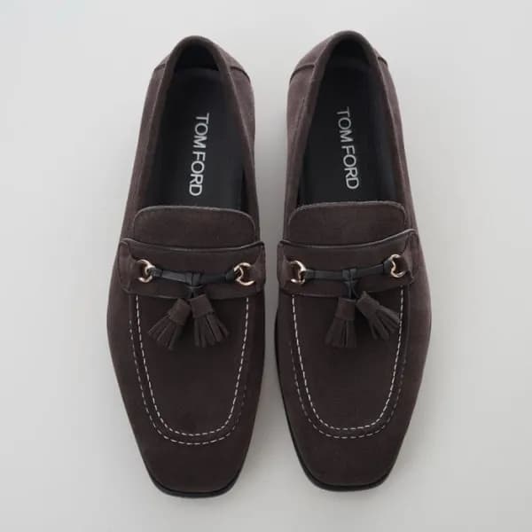 톰포드 남성 브라운 로퍼 - Tom Ford Mens Brown Loafer - tos55… - 1