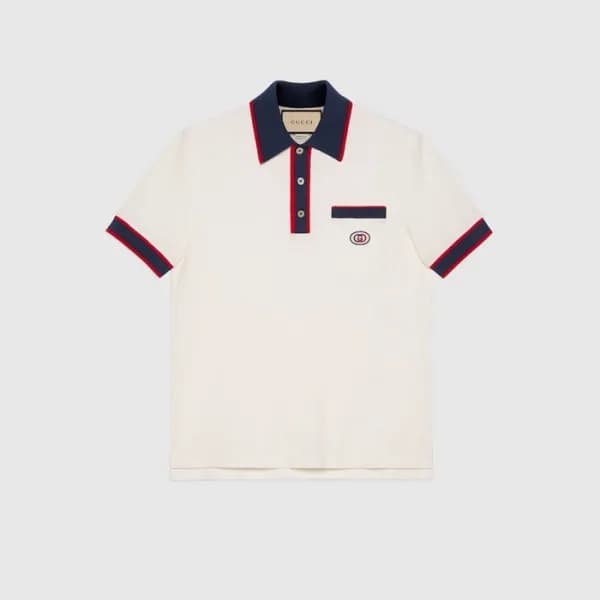 구찌 남성 아이보리 폴로 반팔티 - Gucci Mens Polo Short sleeved … - 1
