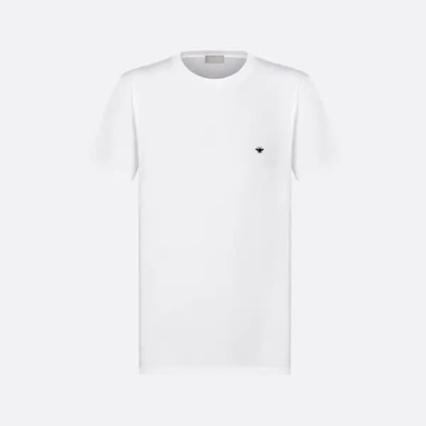 디올 남성 화이트 반팔 티셔츠 - Dior Mens White Tshirts - dic12… - 1