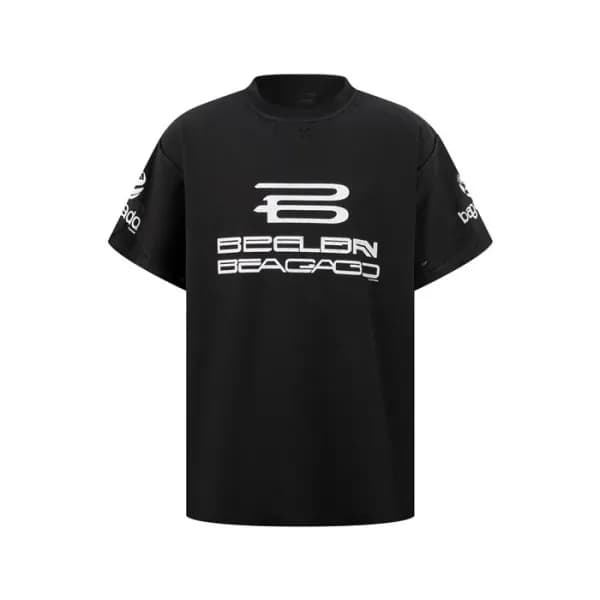발렌시아가 남성 블랙 반팔 티셔츠 - Balenciaga Mens Black Tshirts… - 1