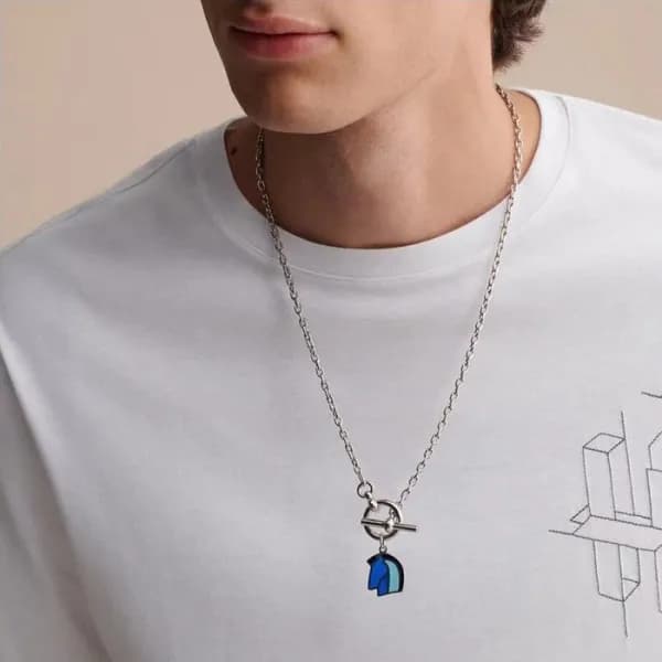 에르메스 남성 골드 네크리스 - Hermes Mens Gold Necklace - acc2… - 1