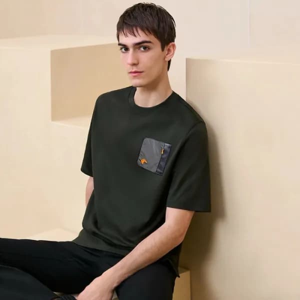 에르메스 남성 라운드 반팔티 - Hermes Mens Round Tshirt - hec51… - 1