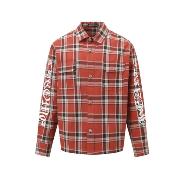 크롬하츠 남성 체크 셔츠 - Chrom hearts Mens Flanner Shirts -… - 1