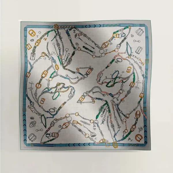에르메스 여성 실크 스카프 - Hermes Womens Silk Scarf - acc439… - 1