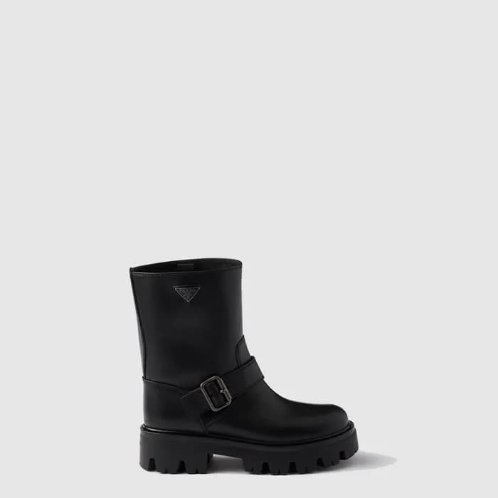 프라다 여성 가죽 부티 - Prada Womens Leather Booties - prs8… - 1