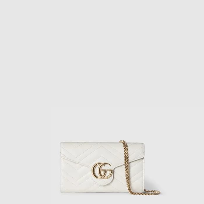 구찌 여성 GG 마몽 체인 지갑 - Gucci Womens GG Marmont Chain … - 1
