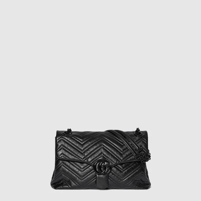 구찌 여성 GG 마몽 미디엄 숄더백 - Gucci Womens GG Marmont Medi… - 1