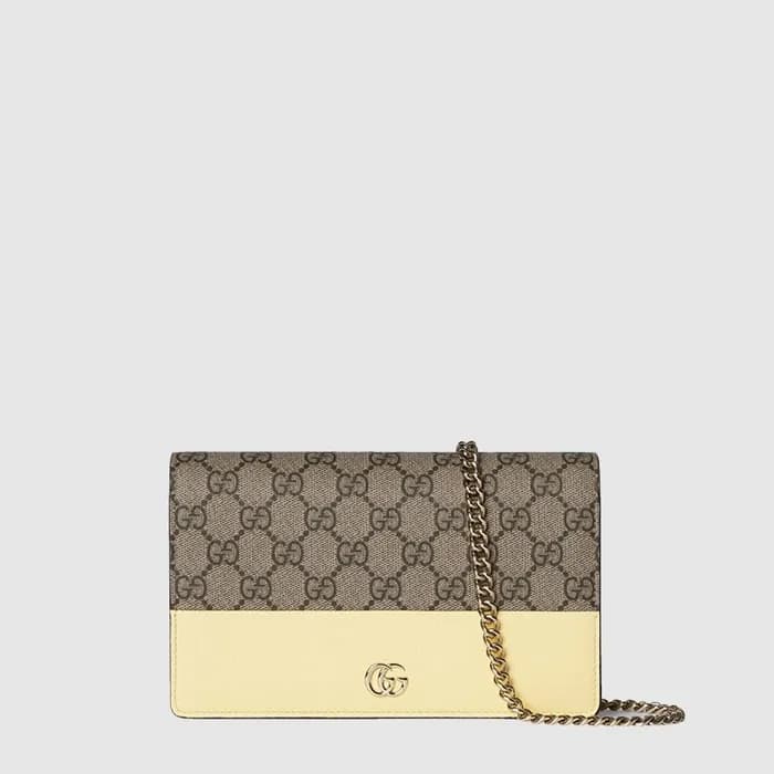 구찌 여성 GG 마몽 체인 지갑 - Gucci Womens GG Marmont Chain … - 1