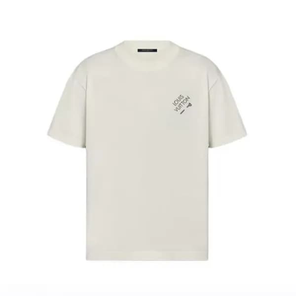 루이비통 남성 라운드 반팔 티셔츠 - Louis vuitton Mens Round Tshi… - 1