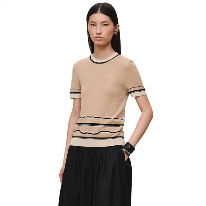 에르메스 여성 크루넥 반팔티 - Hermes Womens Round Tshirt - hec… - 1
