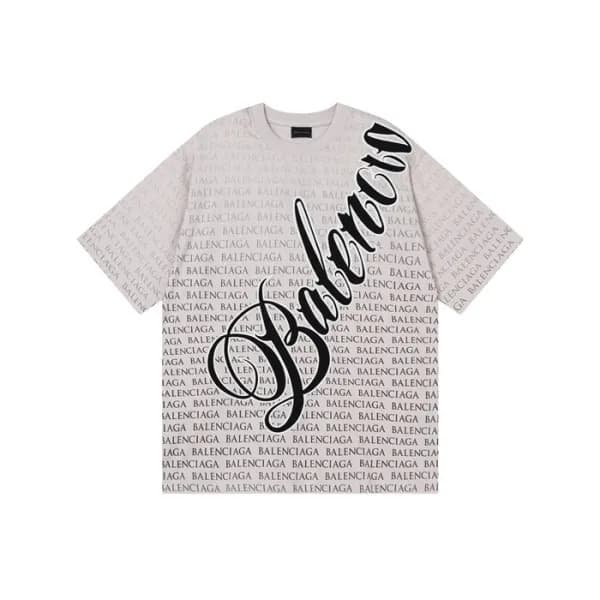 발렌시아가 남성 라운드 반팔 티셔츠 - Balenciaga Mens Round Tshirt… - 1