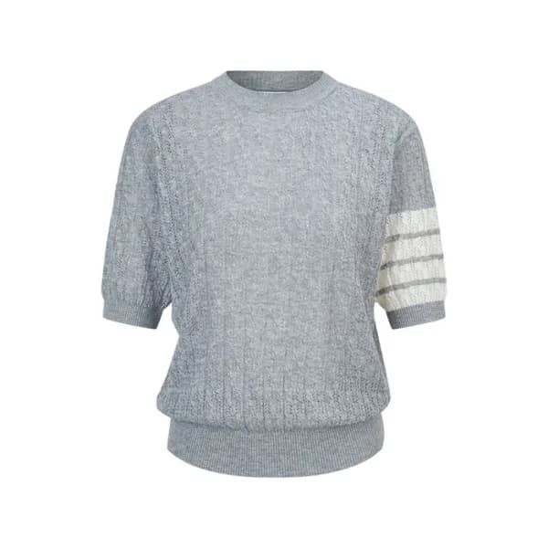 톰브라운 여성 라운드 반팔티 - Thom Browne Women Round Tshirts … - 1