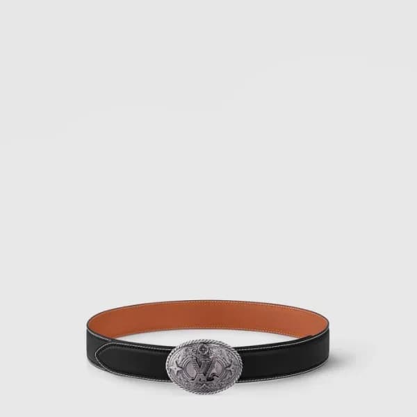 루이비통 남성 쉴드 리버서블 벨트 - Louis vuitton Mens Shield Rev… - 1
