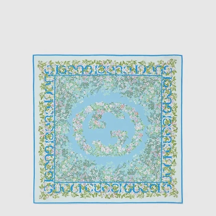 구찌 여성 프린트 실크 까레 - Gucci Womens Printed Silk Carré … - 1