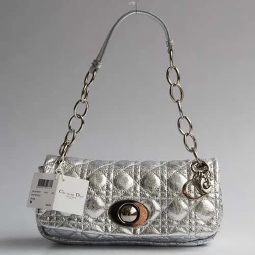 디올 숄더백 2932 Silver - 1