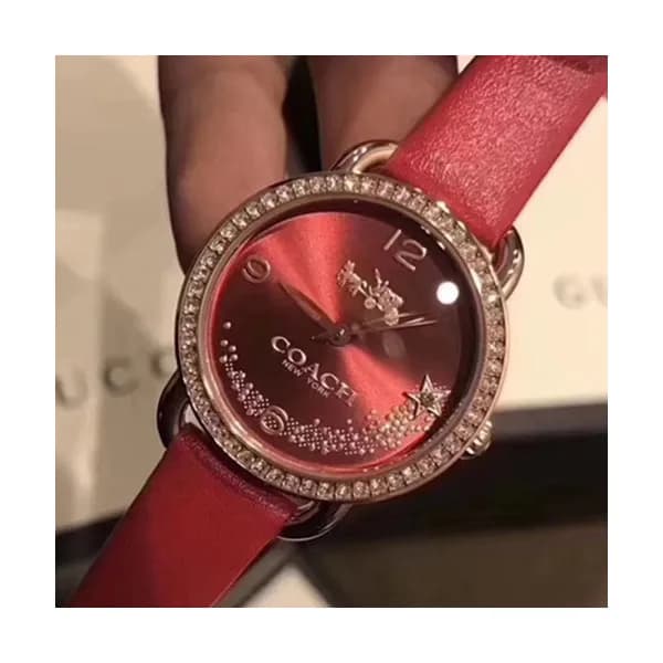 COACH LADIES QUARTZ - 코치 레이디스 쿼츠,레드 - 1