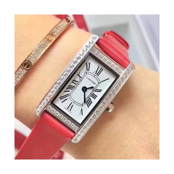 CARTIER LADIES TANK VERSION QUARTZ - 까르띠에 레이디스 TAN… - 1