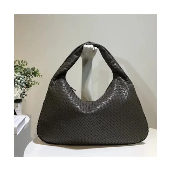 Bottega Veneta Leather Dark Gray Hobo Tote Shoulde… - 1