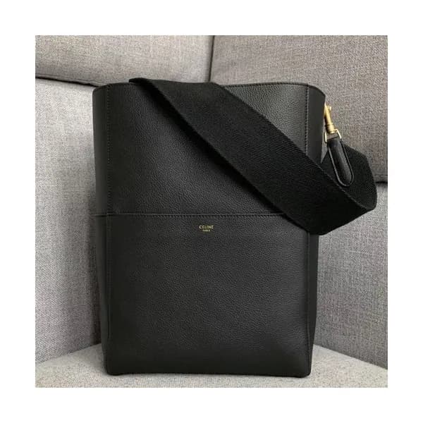 Celine Leather Sangle Shoulder Bag,33CM - 셀린느 레더 상… - 1