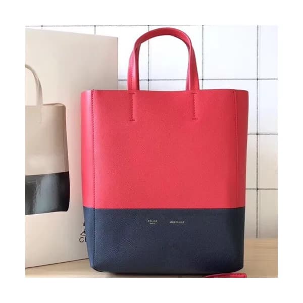 Celine Vertical Cabas Leather Tote Shoulder Bag,28… - 1