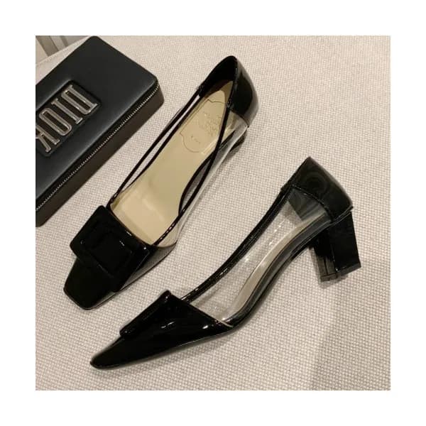 Roger Vivier 2019 Ladies Signature Logo Patent Mid… - 1