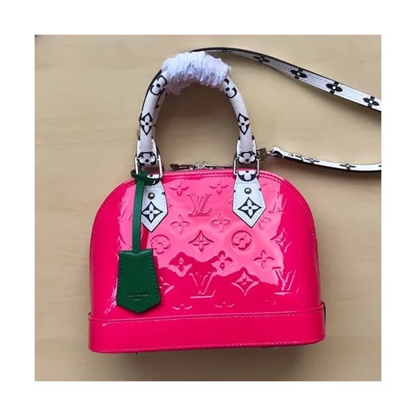 Louis Vuitton Alma BB Leather Tote Shoulder Bag,25… - 1