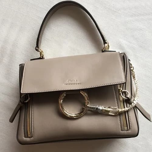 Chole 2019 Faye Leather Tote Shoulder Bag, 28cm - … - 1