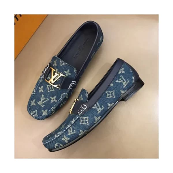 Louis Vuitton 2019 Mens Initial Metal Logo Denim L… - 1