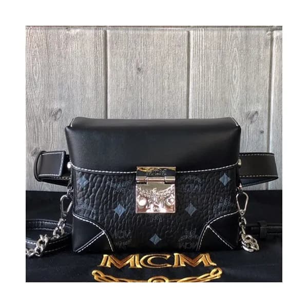 MCM Visetos 2019 Leather Belt Bag / Shoulder Bag,1… - 1