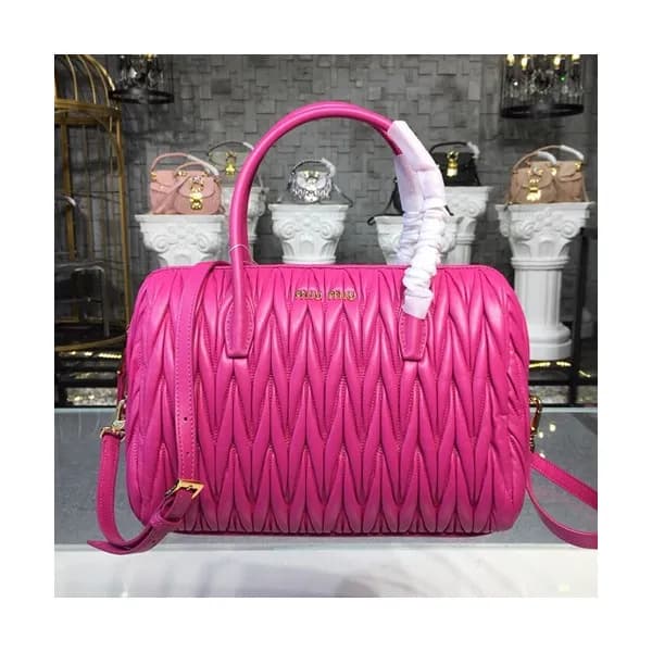 MiuMiu 2019 Matelasse Top Handle Tote Shoulder Bag… - 1