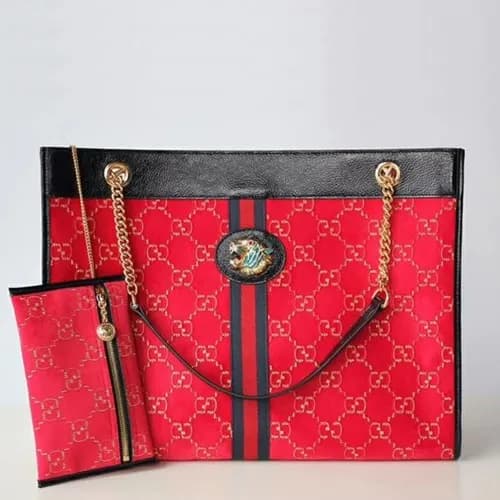 Gucci 2019 Tiger Head Large Women Tote Shoulder Sh… - 1