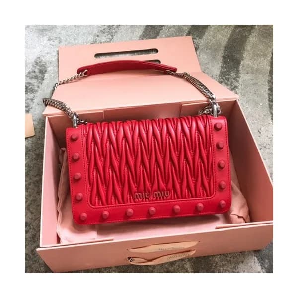 MiuMiu 2019 Matelasse Chain Shoulder Cross Bag,2… - 1