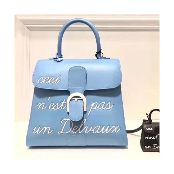 Delvaux 2019 Brillant Leather Tote Shoulder Bag,28… - 1