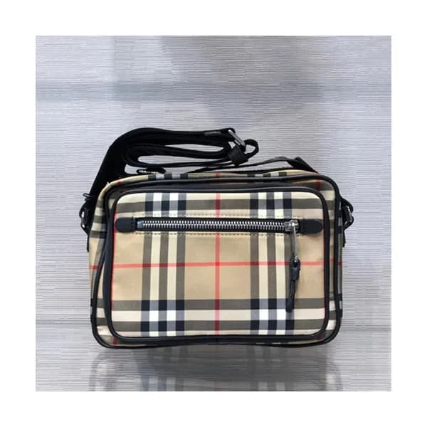 Burberry 2019 Vintage Check Camera Shoulder Bag,22… - 1
