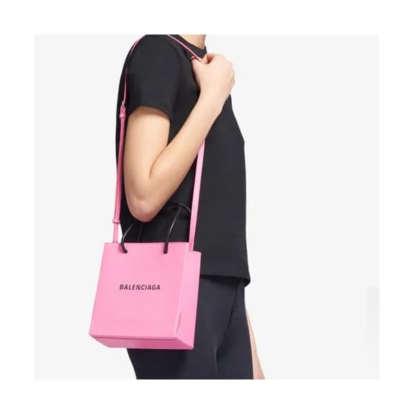 Balenciaga 2019 Leather Mini Tote Shopper Bag,21.… - 1